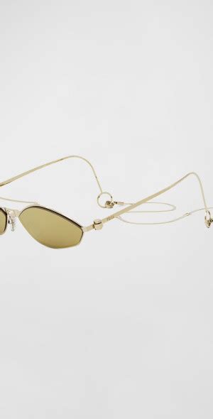 mens fendi aviators|fendi geometric rimless aviator sunglasses.